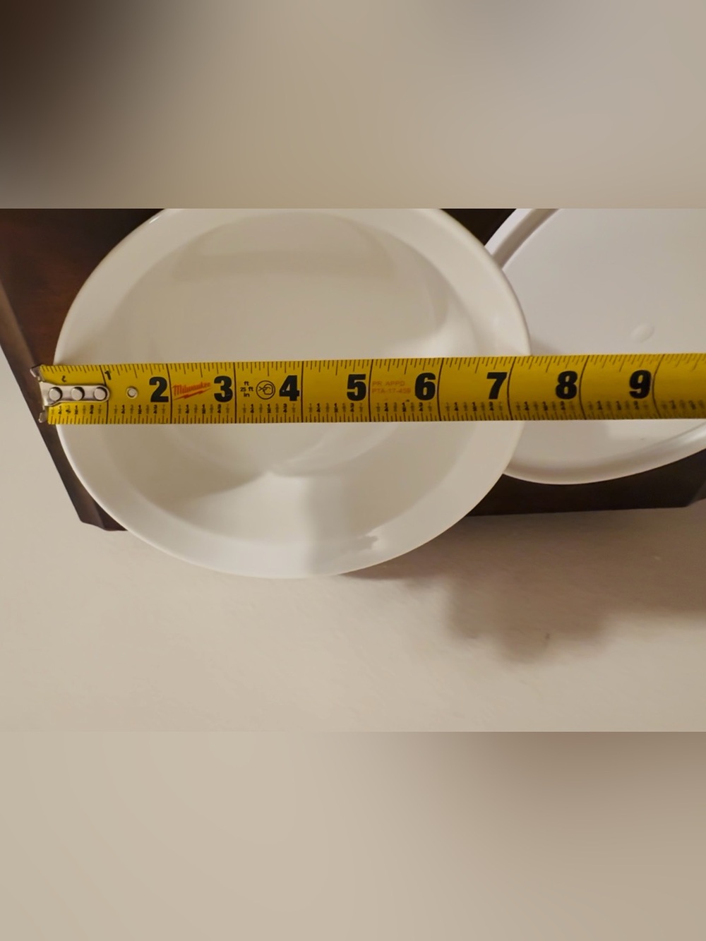 Corning ware French White 1-1/2 qt stoneware, with lid, used/good. - Picture 5 of 7